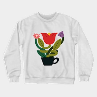 Flower in a cup Crewneck Sweatshirt